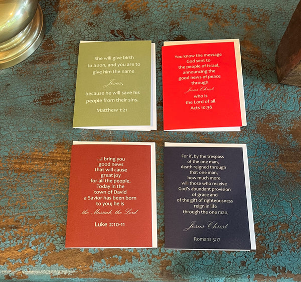 Matthew Christmas Bible Verse Greeting Card