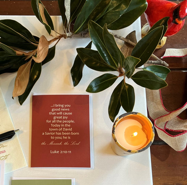 Luke Christian Bible Verse Christmas Card