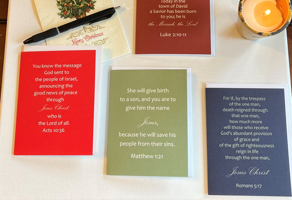 Romans Bible Verse Christmas Card